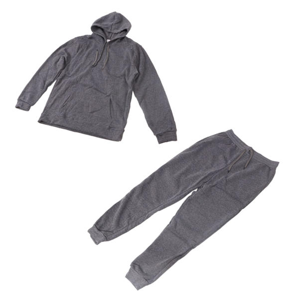 Män Joggingdräkt XXXL Atletisk Sweatshirt Mörkgrå Mode Herr Hoodies Sweatshirt Set Casual Löpning Jogging Sport Kostym