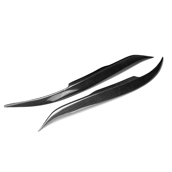 Kolfiber bilstrålkastare ögonbryn ögonlock lock trim passar för Mazda 6 2003-2013