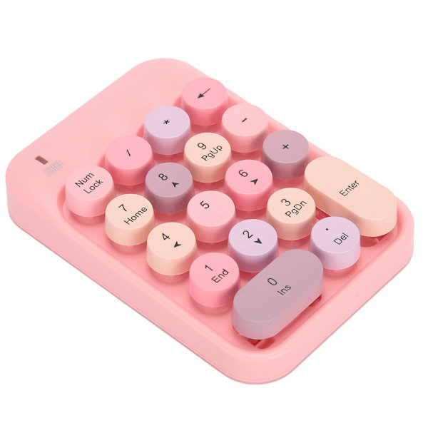 AJAZZ trådlöst numeriskt tangentbord Choklad Keycap för spelriktningsväxling AK18 2.4GPink