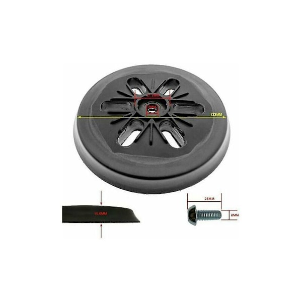 Slibeskive til excentersliber Bosch GEX 150 AC, PEX 15 AE, GEX 150 Turbo 150 mm med skrue