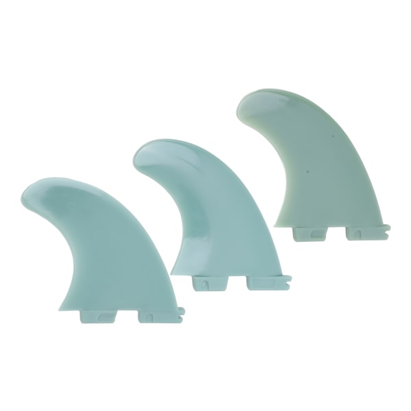 3 stk. Surfebrettfinner PVC Surfing Thruster Fin Set for Longboard Paddleboard Haletilbehør