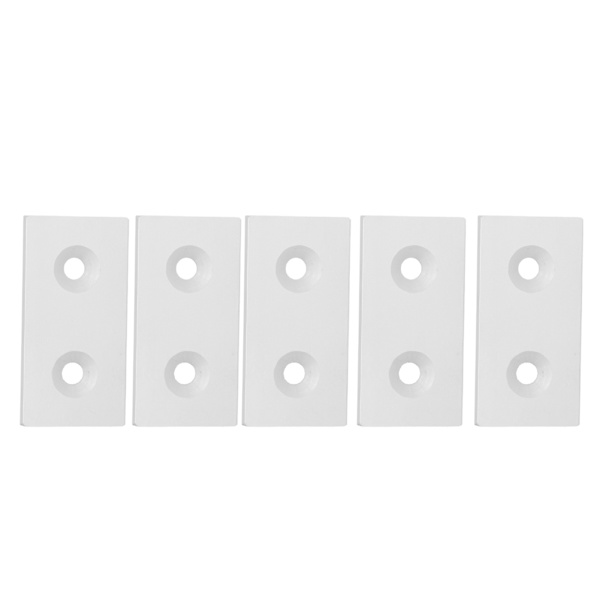 5 stk aluminium profil endelokk legering metall dekkplate lineære bevegelige deler 4080 doble hull sølv