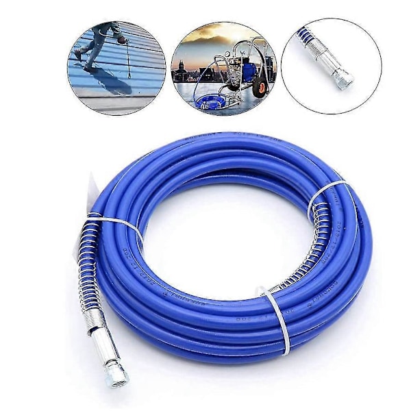 1/4 tum Airless Färgsprayslang Högtryck Universal Färgspruta Flexibel Fiberslang 3300 Psi Zekai