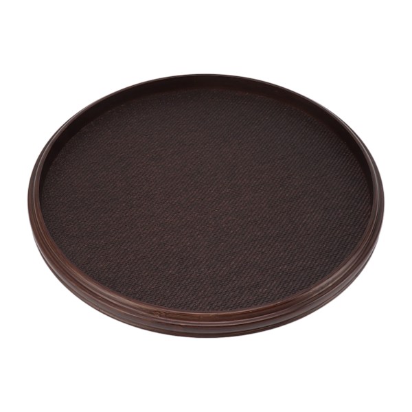 Te-brett Retro Forhindre Skli Minimalistisk Retro Japansk Stil Matserveringsbrett for Hjem Kaffe Snacks Måltider M Rund