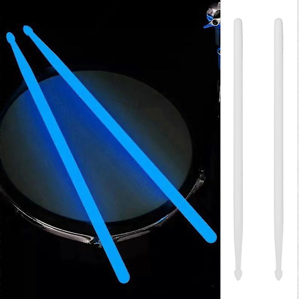 1 Par 5A Selvlysende Trommestikker Trommesett Fluorescerende Trommestikker Jazz Trommestikker Scene Selvlysende i Mørket Dru