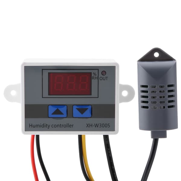 XH-W3005 Digital Hygrometer Bryterkontroller Fuktighetssensor 0~99%RH 12V