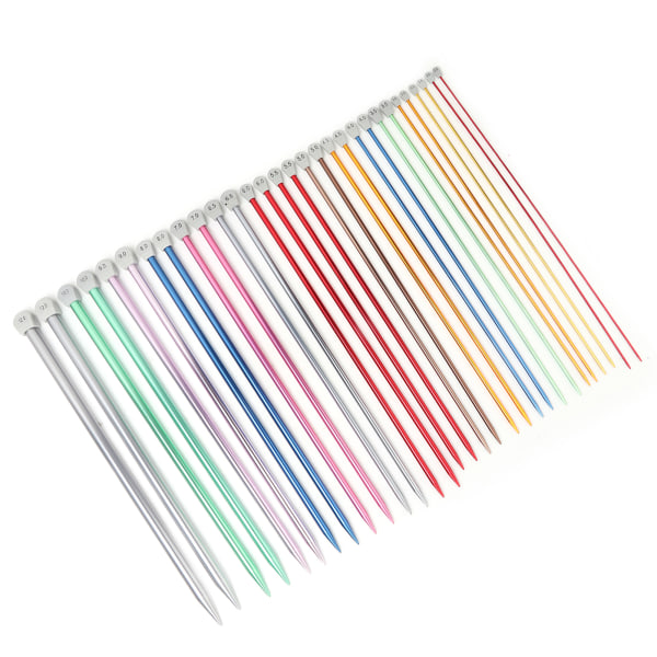 Färgglad oxiderad tröja Garnnål DIY Handstickning Tool Bar Nål Set 15 par