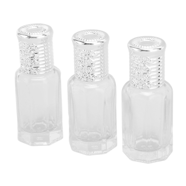 3st påfyllningsbar parfymdimma spray 10ml Cover Klart glas Tomma doftdoftflaskor