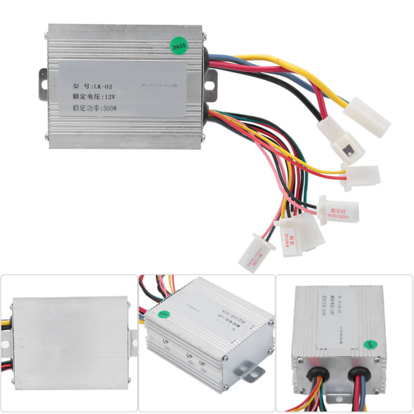 12V 500W elektrisk børstemotorstyring DC-motorhastighedskontrol til elektrisk scooter