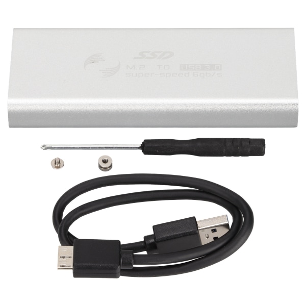 MSATA till USB 3.0 SSD-kapslingsadapter 6 Gbps överföringshastighet Bra värmeavledning SSD-kapsling Conveter- case för PC