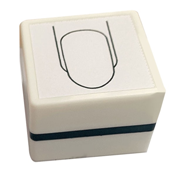 Nail Pattern Stamper Smuk klar, delikat bærbar neglekunst øvelsesstempel til at øve spidse negle
