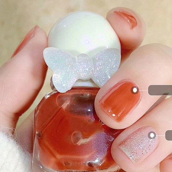 Nagellack Gel Vattenbaserad Hög Glans Blank Hållbar Frostad Nagellack för Damer B06