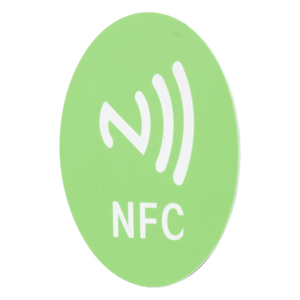 20 kpl NFC-tarrat PET 40mm Kevyt luettava kirjoitettava NFC-tunnisteet Puhelin Takaisin Tarrat Vihreä