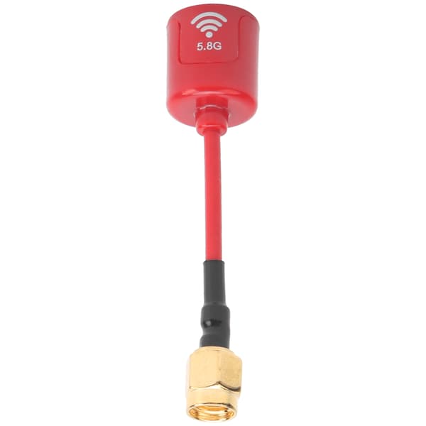 Professionel 5.8GHZ 2.8dbi Antenne Signalforstærkningsantenne Tilbehør til FPV Racing RC Drone (Rød RP-SMA)