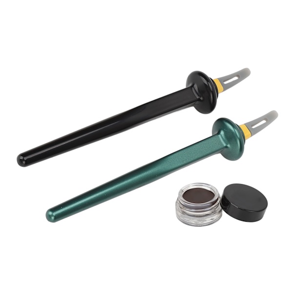 Silikoninen Eyeliner Tool Set Eyeliner Guide Wand Vedenkestävä Pitkäkestoinen Geelinen Eyeliner Meikkitaiteilijalle