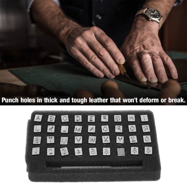 Læder Stempelsæt, Bogstav Punch, Nummer Punch, Stempel Punch Sæt (6,5 mm)