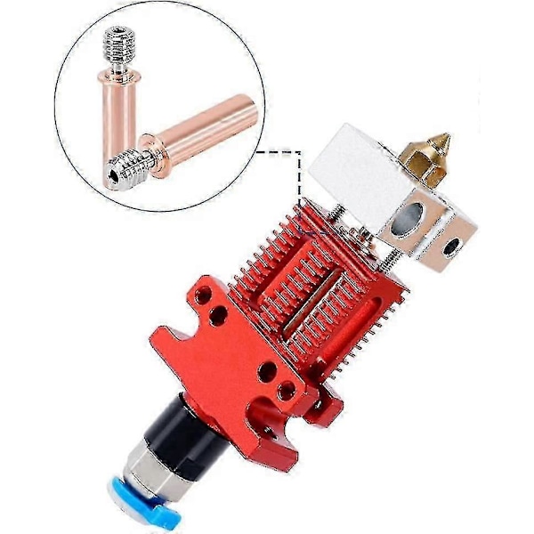 Skrivartillbehör Titan Röd Kopparslang För Dreaking 1.75mm Slät Filament (röd koppar) (2st)