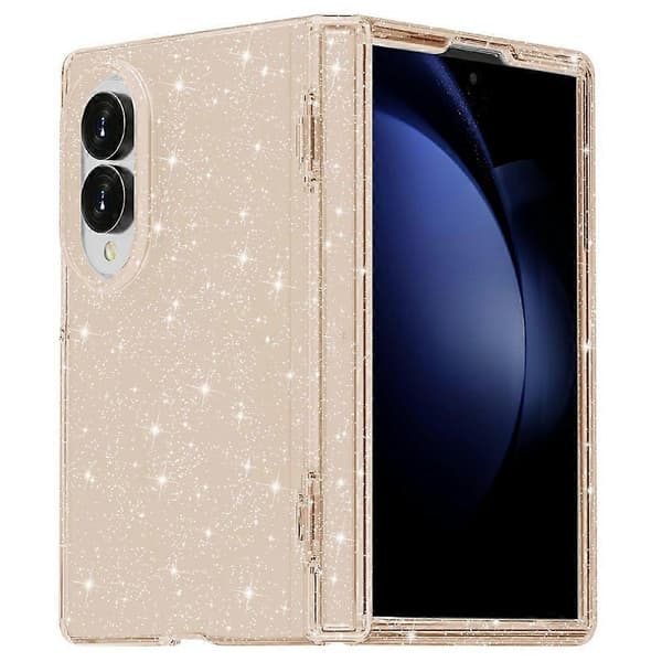 Compatible with Samsung Galaxy Z Fold8 Case Glitter Powder Shiny Soft TPU + Hard PC Back Cover Gold