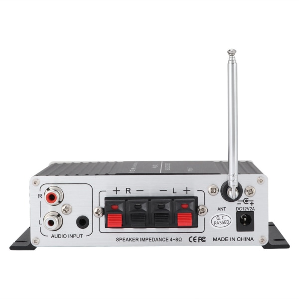 Bluetooth A7 digital lydhøjttaler Power Amplifier FM med fjernbetjening/USB/MP3