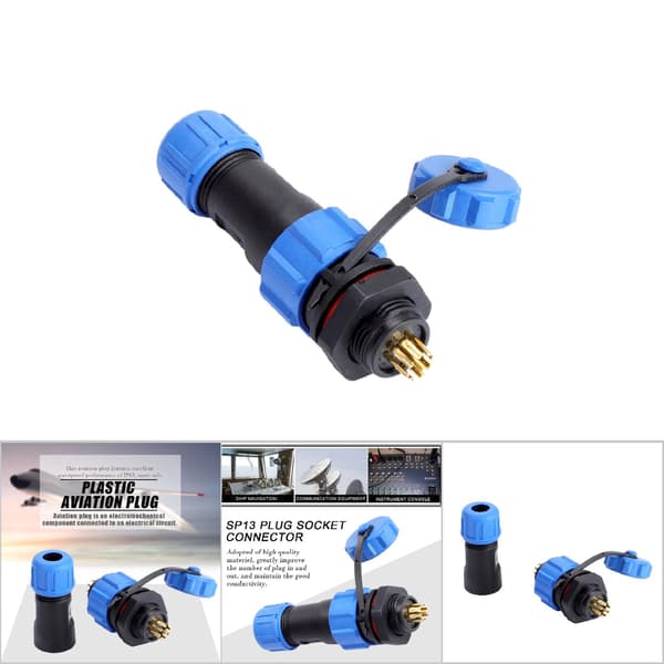 IP67 SP13 9-pin vanntett plastpluggkontakt (9-pin)