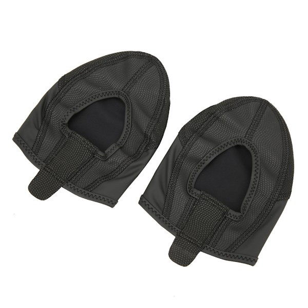 1 par cykel lås halv wrap skridsikker cykelsko cover case vindafvisende holde varm til mountain road cykel (sort XL XXL)