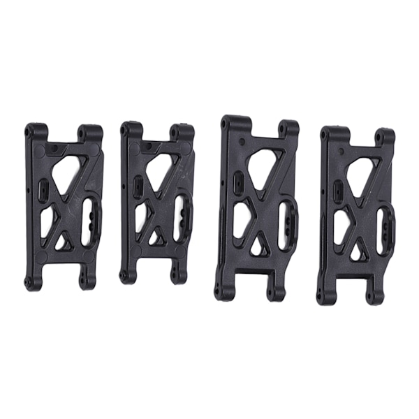 4 kpl RC-ripustusvarsi, edessä ja takana, musta muovi, WLtoys 144001 144002 124019 124018 124017 144010