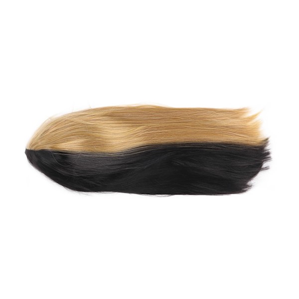 Kvinner Svart linparykk Fasjonabelt naturlig utseende Lang rett syntetisk parykk for Cosplay-julefester