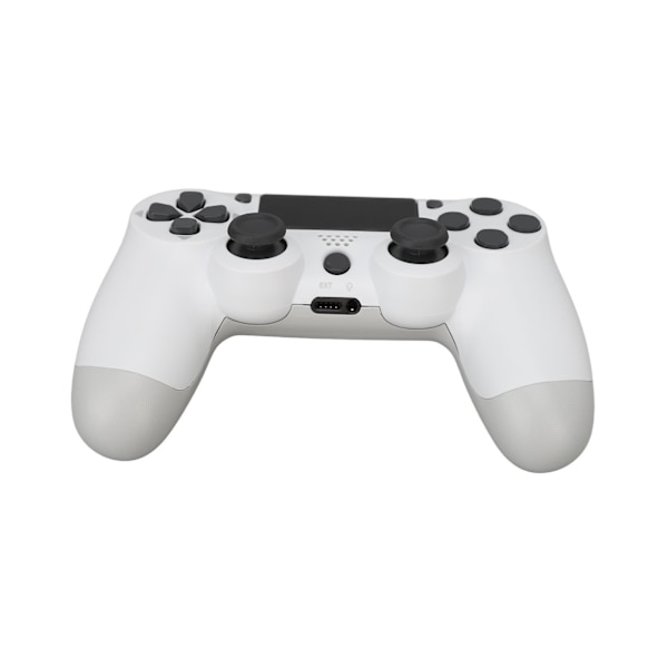 Trådlös spelkontroll Multifunktionell dubbelvibrations Bluetooth-gamepad för PS4-spelkontroller Vit
