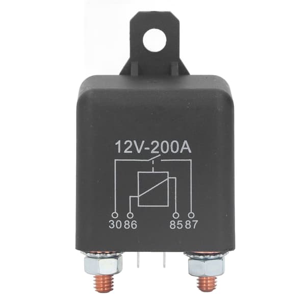 Startsolenoid DC 12V 200A Bilstartrelé Vanntett Messingspole med tilbehør