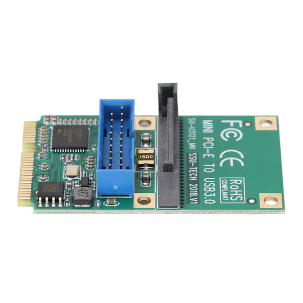 MINI PCIE til USB3.0 udvidelseskort 19/20PIN 5Gbps Transmission 15Pin SATA Interface MINI PCIE til USB3.0 Adapter til LINUX