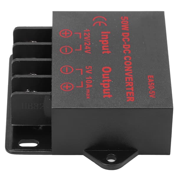 Strømomformeradapter DC 24V 12V til 5V 10A spenningsregulator for motoropptaker EA50‑5V