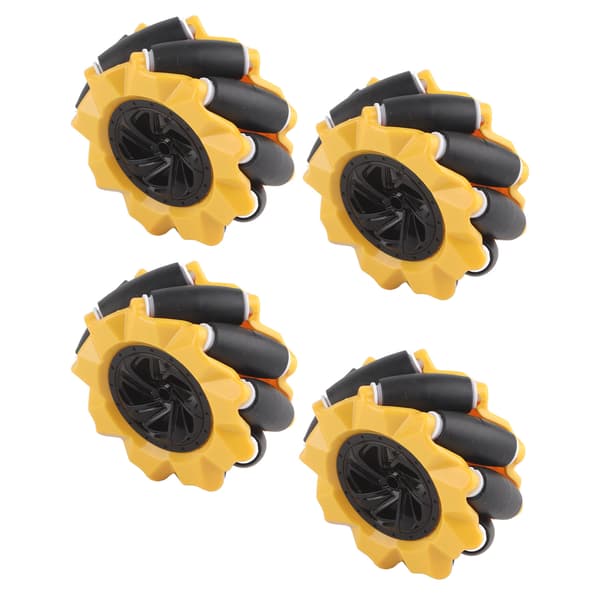 Mecanum Hjul Omni Directionel Smart Robot Bil Dele Tilbehør DIY Legetøjskomponenter 80mm (2 Par)