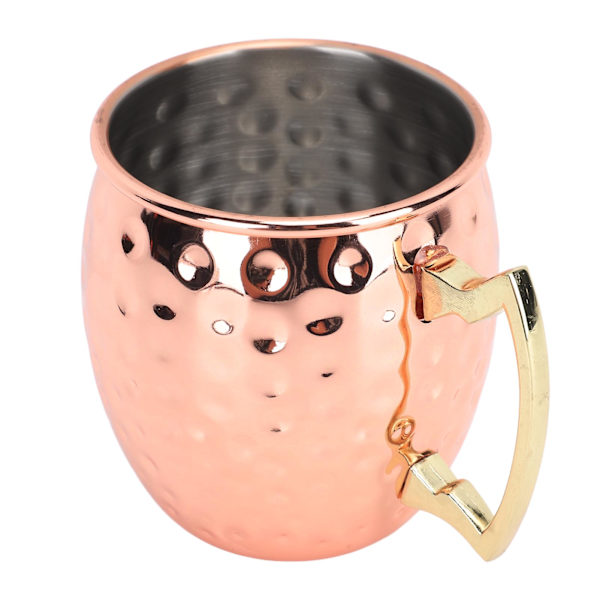 Moskva Mule Krus i Rustfrit Stål Hammer Point Kop Nem at Rengøre Espresso Krus til Cocktails Vand Kolde Drikke 350ml