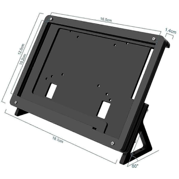 7 tommer LCD akrylholder etui berøringsskærm etuiholder til 3 B+ Black
