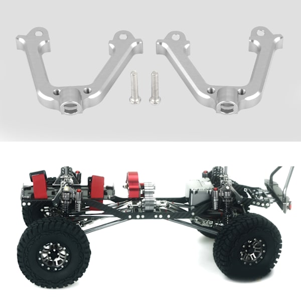 Front Suspension Bracket til AXIAL SCX10 Firehjulstræk Elektrisk RC Bil (Sølv)