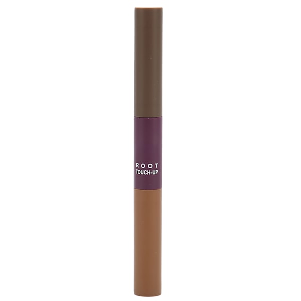 Hårlinjepulver Stick Root Concealer Engångs Dubbelsidig Grå Hårfärgpen Medium Mörkbrun 6g