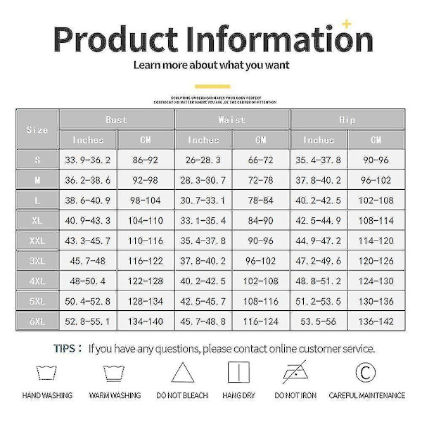Colombiansk Body Shapewear för kvinnor - Midjetränare, Slankning Underkläder, Push Up Bodysuit XXL Nude