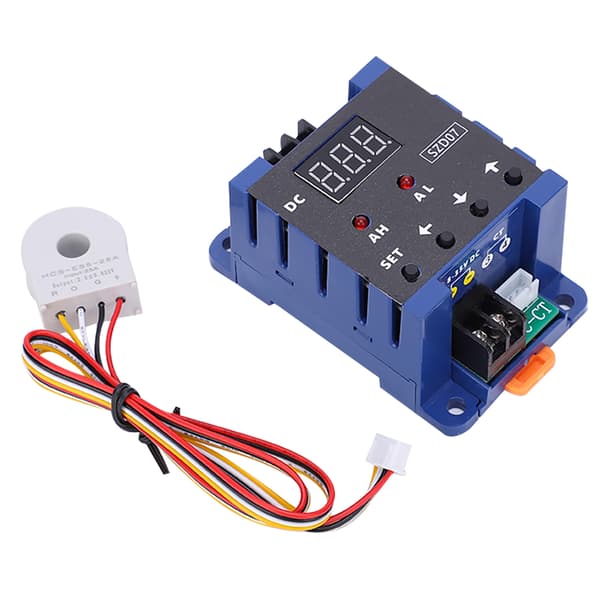DC Digital Amperemeter Strømsensor Bryter Overgrense Alarm Overbelastningsbeskyttelse SZD07 DC8‑35V