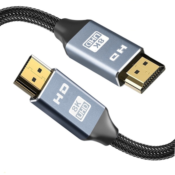 HD Multimedia Interface-kabel 8K forsinkelsesfri HD-video-skærmledning til TV-bærbar computerprojektor 3,3ft forbindelseskabel