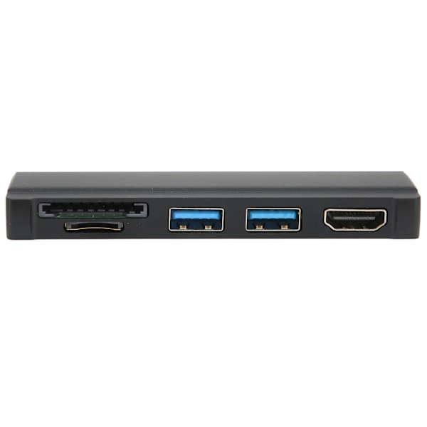 Til Surface Dock 5 i 1 5 Gbps hukommelseskortlæser 4K opløsning Aluminium Shell Hot Swap USB3.0 Hub til Win10 til Win XPBlack