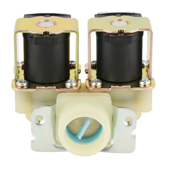 DN20 G3/4 DC 12V Normalt lukket dobbelthodet vanninntak magnetventil for vaskemaskin