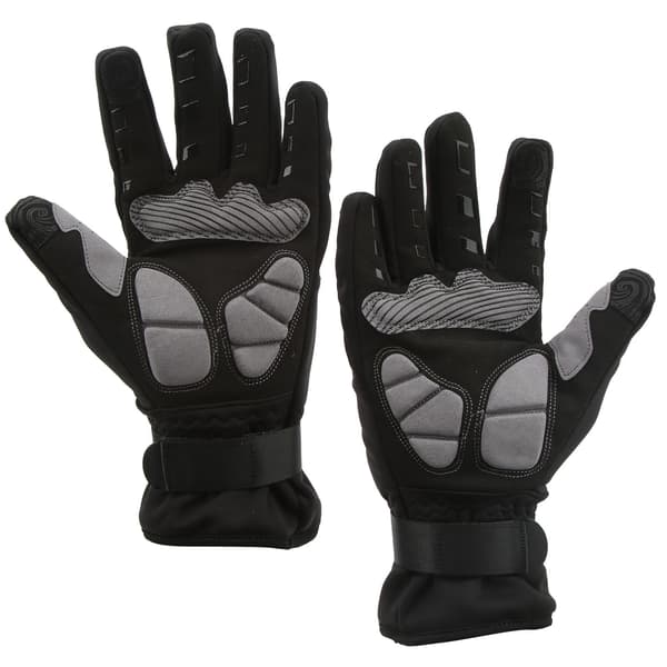 S089 Cykelhandsker Touchscreen Vindtætte Termohandsker Vinter Skihandsker Fuld Finger Sort L