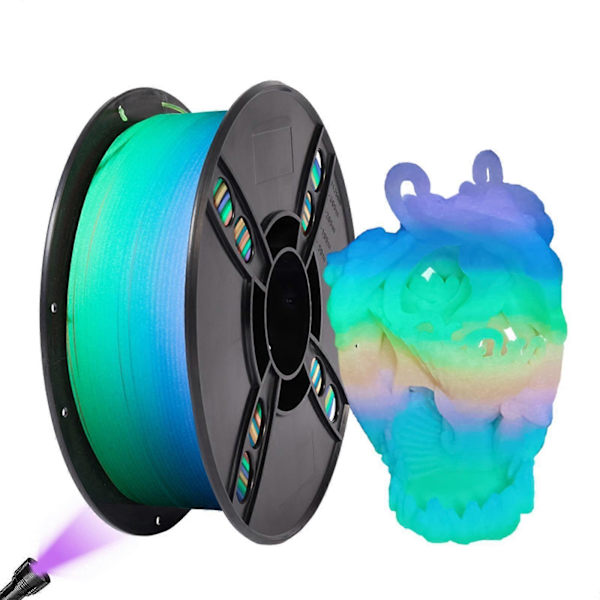 Pla 3D Printer Filament Effektivt Flerfarvet Premium 3D Printmateriale - Daytime Coloful - 1 kg Daytime Coloful 1 kg