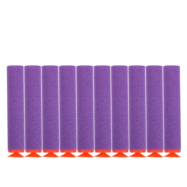 100 kpl Lelupistooli Pehmeä täyttöluoti Darts EVA-vaahto Uudelleenkäytettävä lisävaruste (violetti)