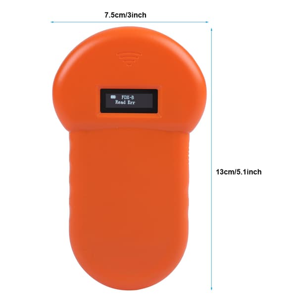 Håndholdt kæledyrsscanner til RFID hunde-mikrochip med LCD-display