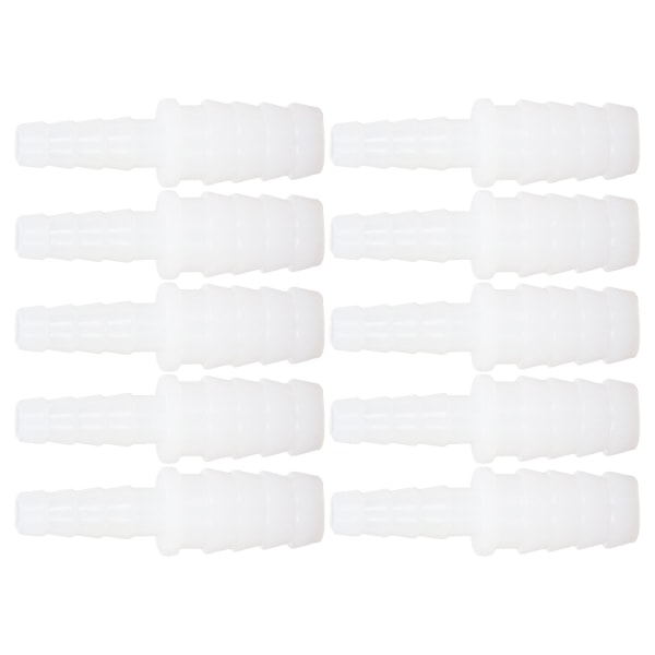 10 st Slangkoppling PE-slanganslutning Hulling Reducer Led Rak Genom Set Kit