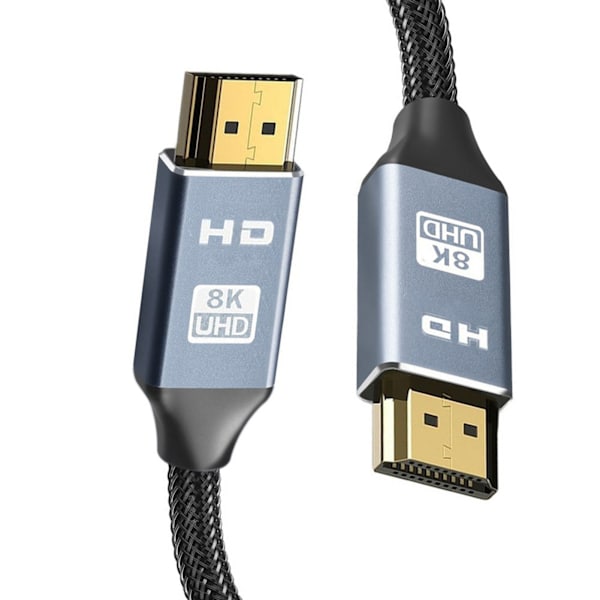 HD Multimedia Interface-kabel 8K forsinkelsesfri HD-video-skærmledning til TV-bærbar computerprojektor 3,3ft forbindelseskabel