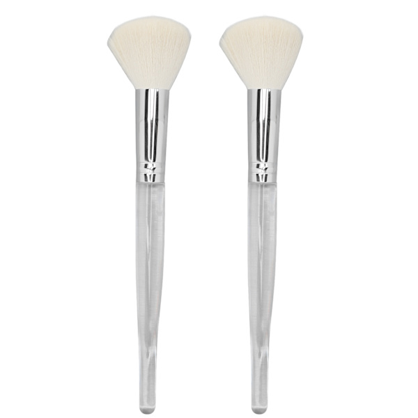 2 stk makeup børste blød elastisk tæt uld stor dækning Præcis påføring pulver børste til makeup pulver blusher
