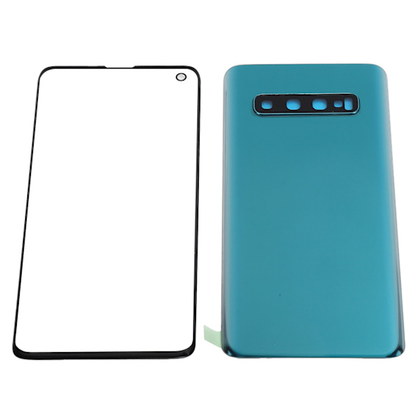 Mobiltelefon Bag Glasdæksel og Ydre Glaspanel Udskiftning til Samsung S10 G973Grøn