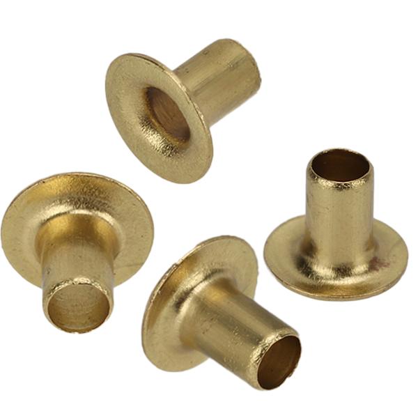 500 st hål nitar 65 koppar utjämning ytor enkel installation kläder nitar för DIY hantverk 2,3x4x5mm